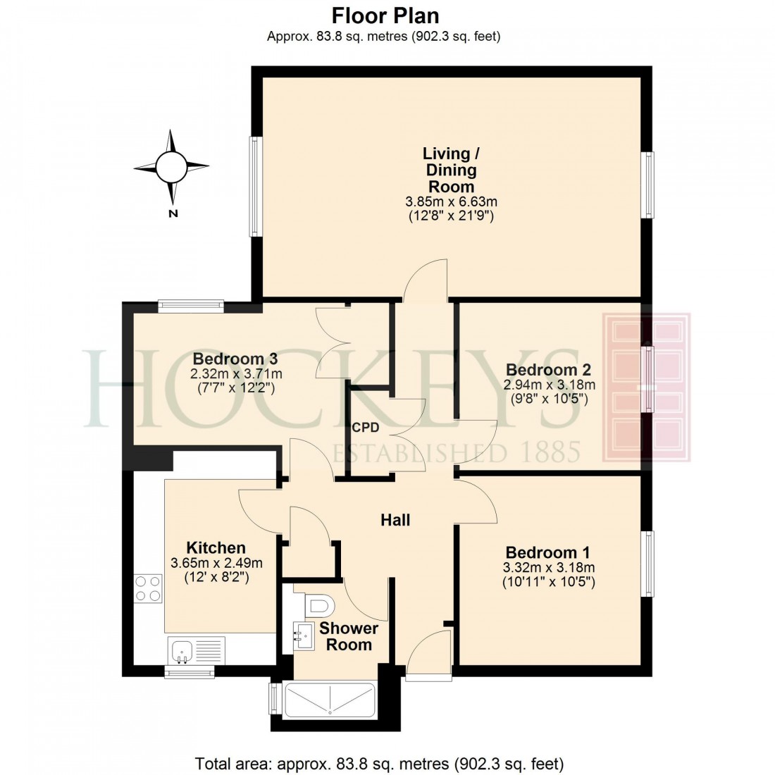 Floorplan for Ventress Farm Court, Cambridge, CB1