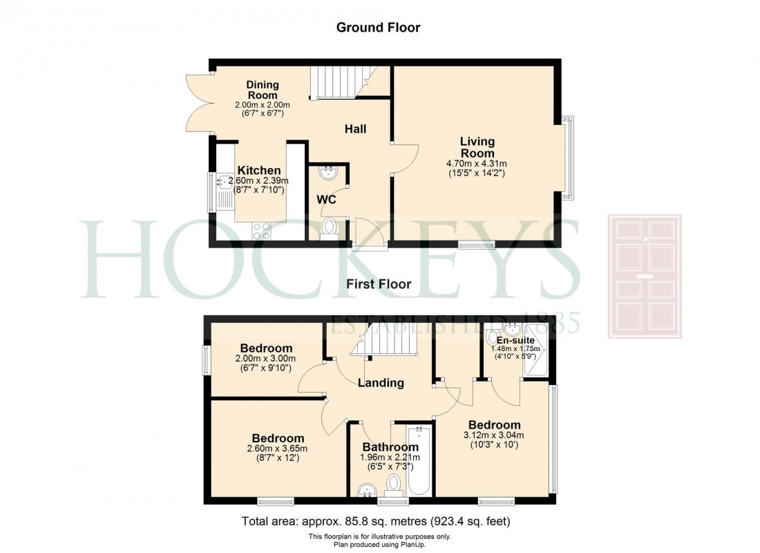 Floorplan for Dandelion Crescent, Red Lodge, IP28