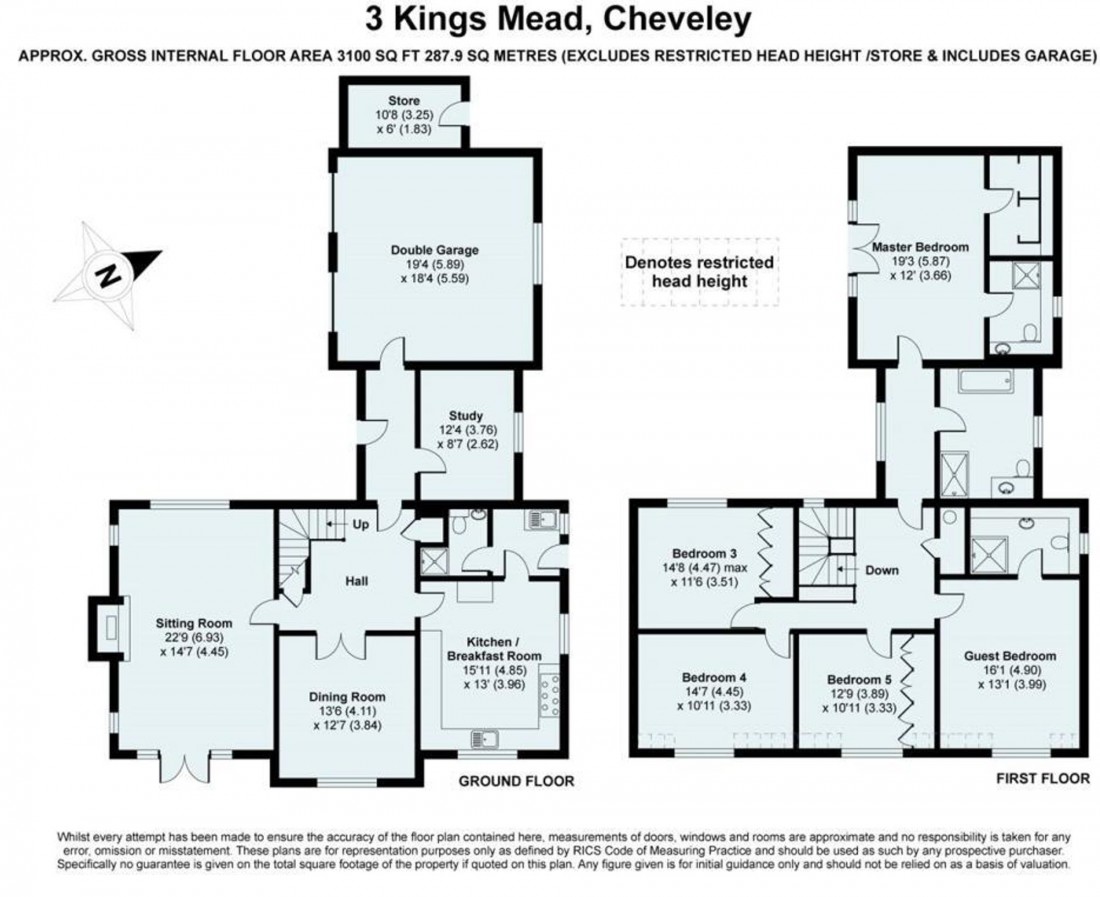 Floorplan for Kings Mead, Cheveley, CB8