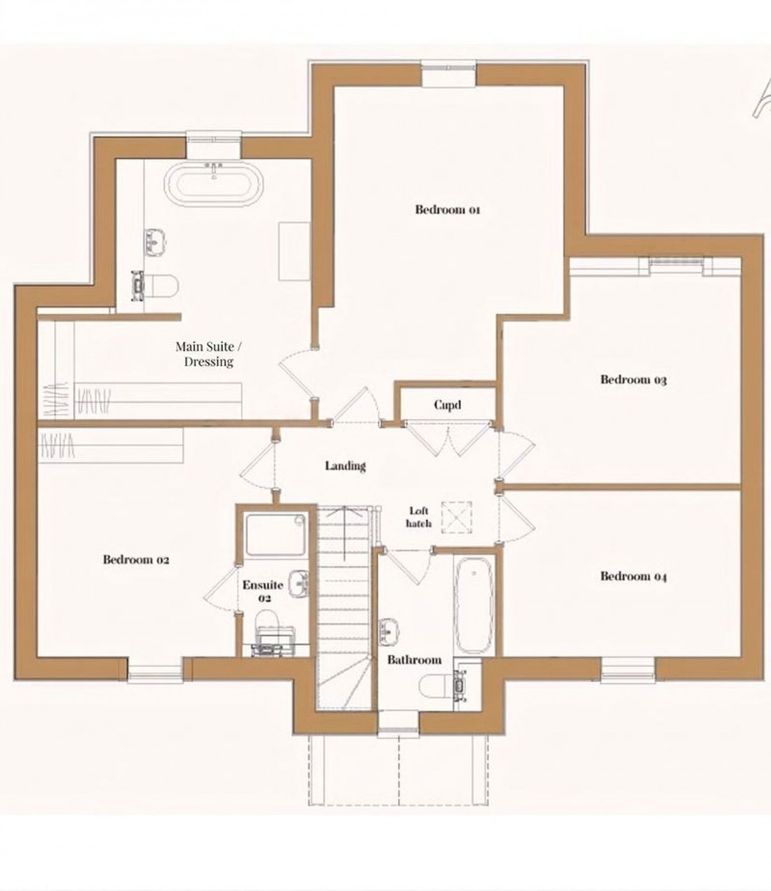 Floorplan for Thodays Crescent, Station Road, CB24