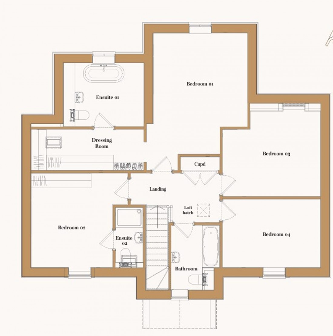 Floorplan for Thodays Crescent, Station Road, CB24