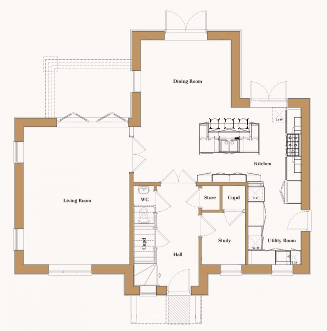 Floorplan for Thodays Crescent, Station Road, CB24