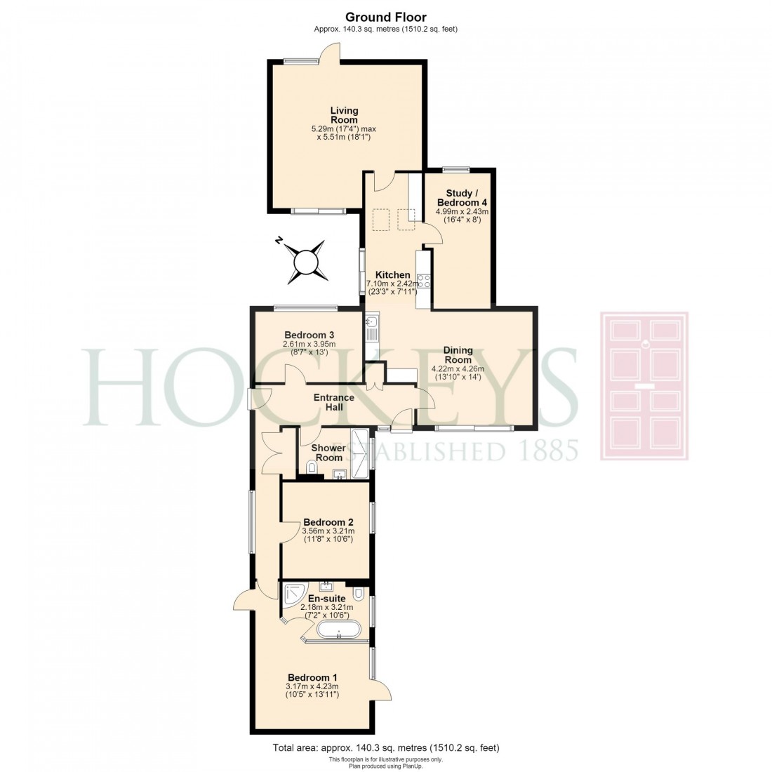 Floorplan for Sherbourne Close, Cambridge, CB4