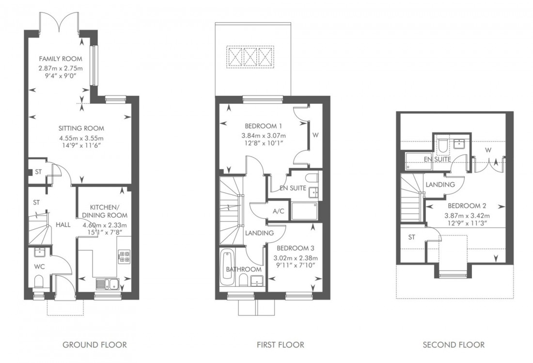 Floorplan for Chaloner Way, Newmarket, CB8