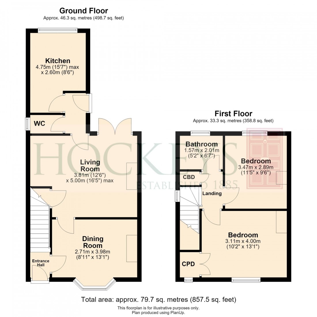 Floorplan for Brooks Road, Cambridge, CB1