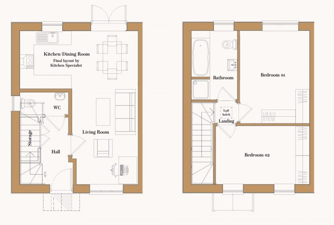 Floorplan for Thodays Crescent, Station Road, CB24