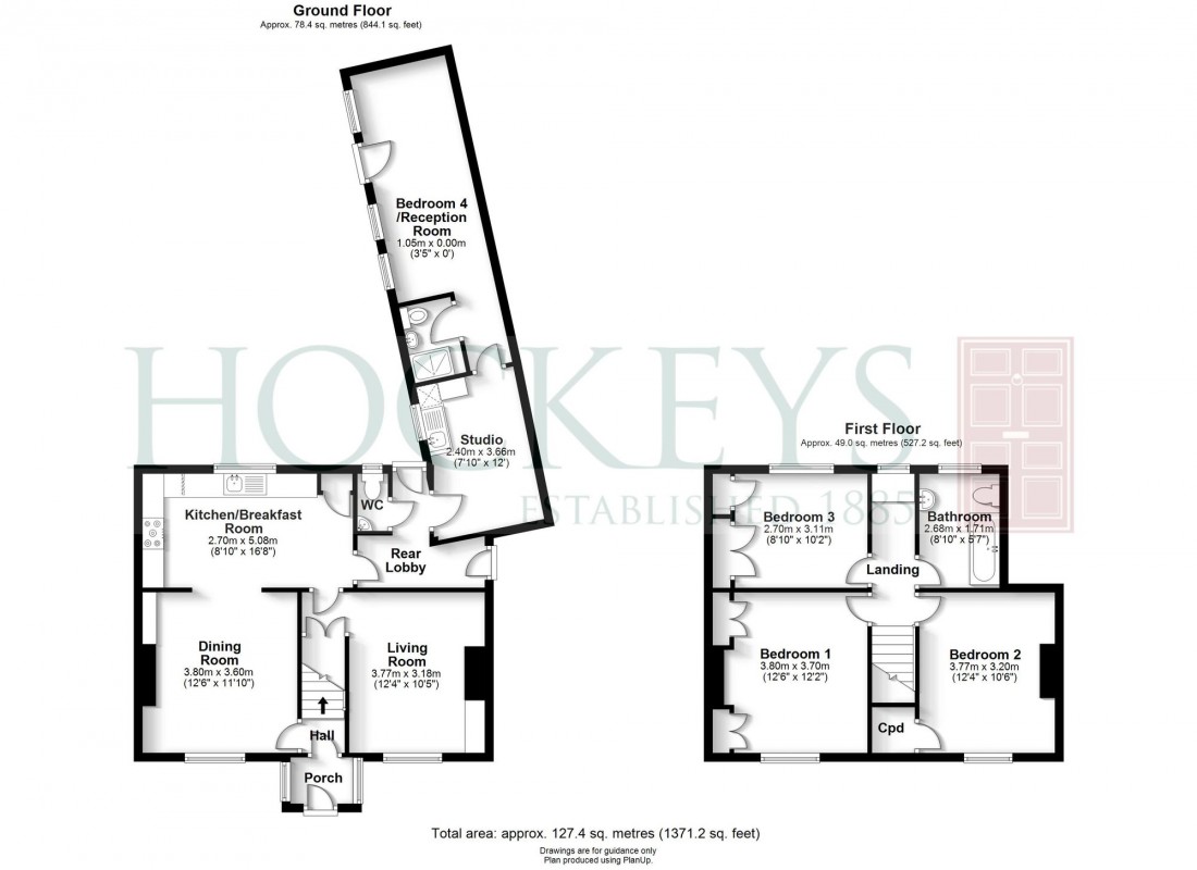Floorplan for Middle Watch, Swavesey, CB24