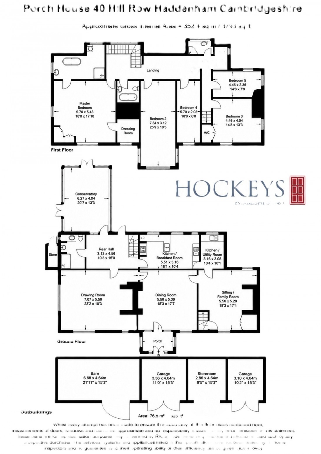 Floorplan for 38-40 Hillrow, Haddenham, CB6