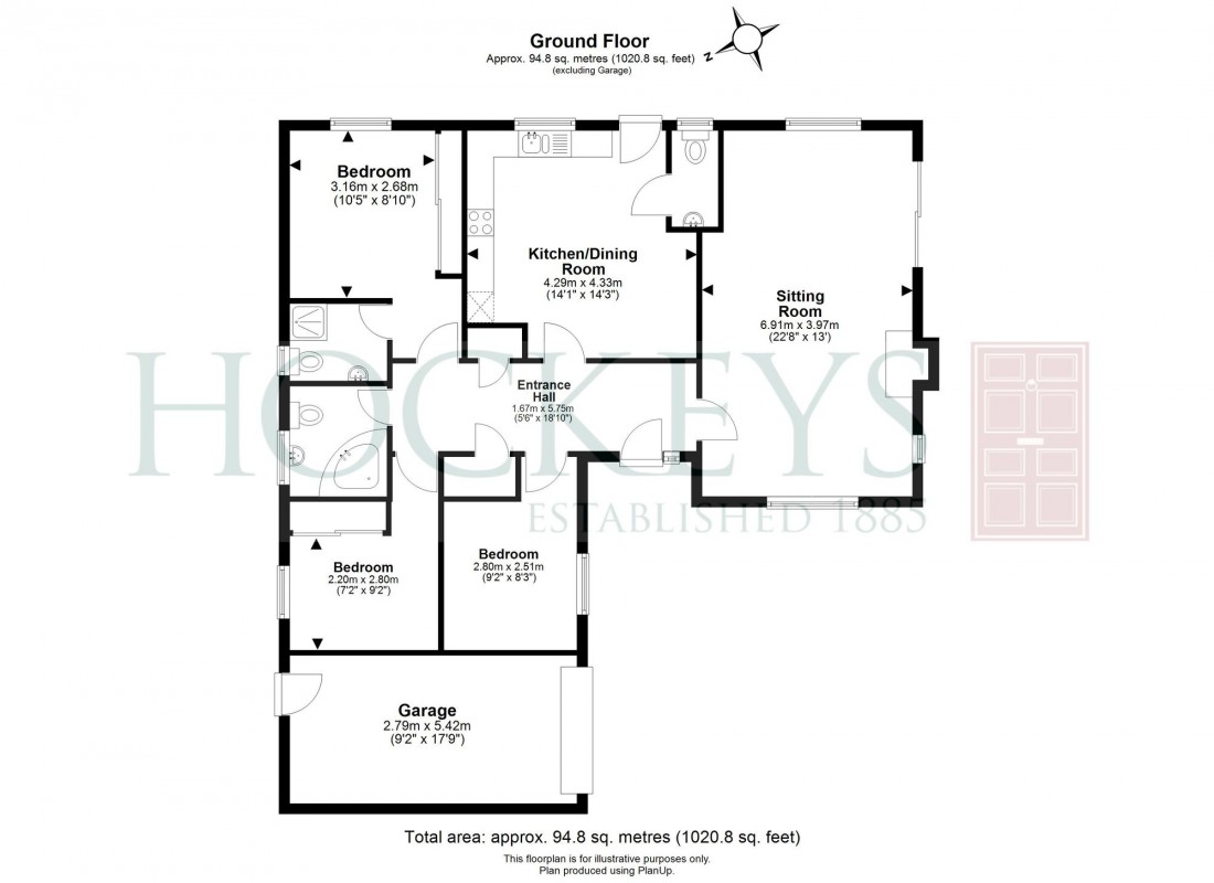 Floorplan for West Fen Road, Ely, CB6