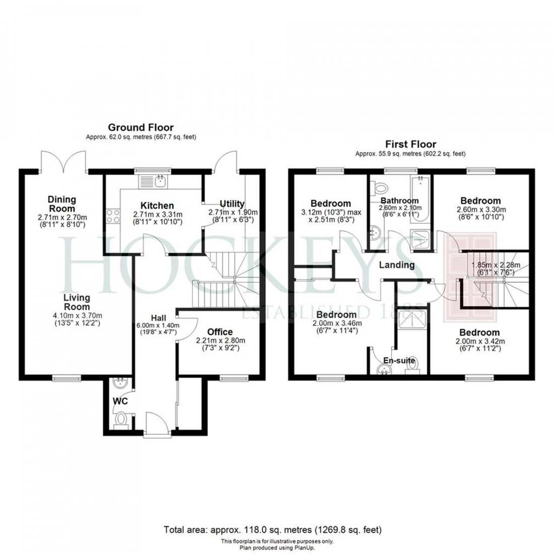 Floorplan for Hythe Close, Burwell, CB25