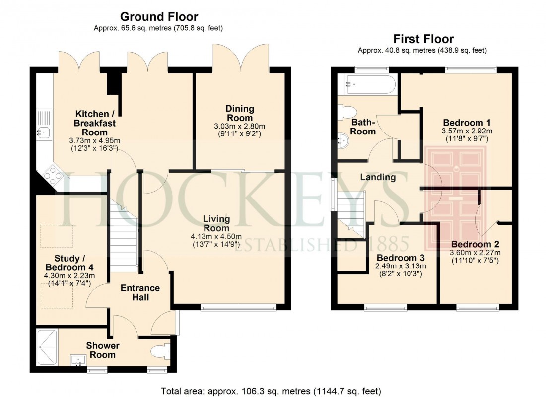 Floorplan for Shirley Close, Milton, CB24