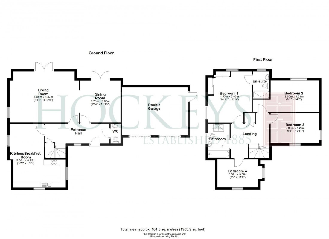 Floorplan for Allix Grove, Swaffham Prior, CB25