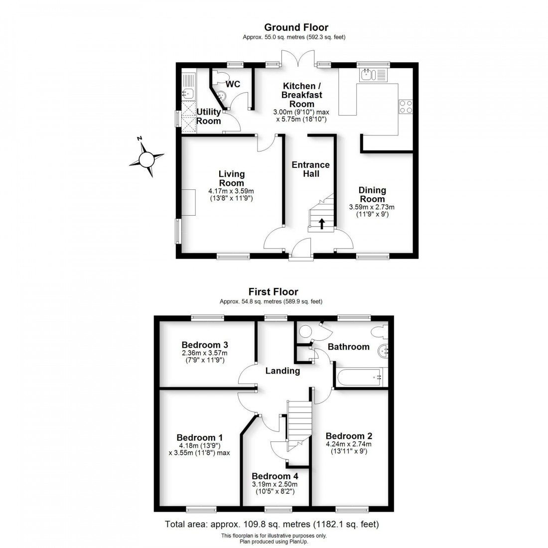 Floorplan for Rooks Street, Cottenham, CB24