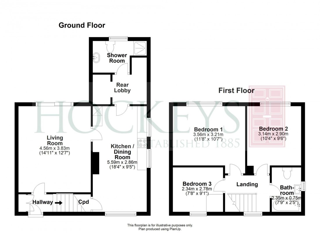 Floorplan for Woody Green, Girton, CB3