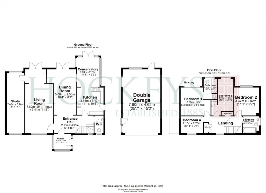 Floorplan for The Rookery, Balsham, CB21