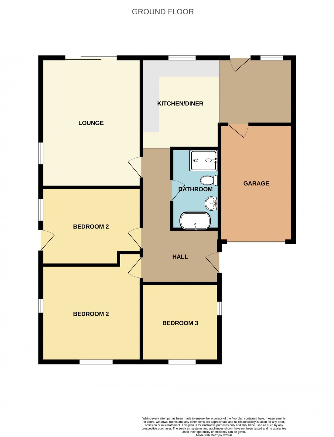 Floorplan for Gull Road, Guyhirn, PE13