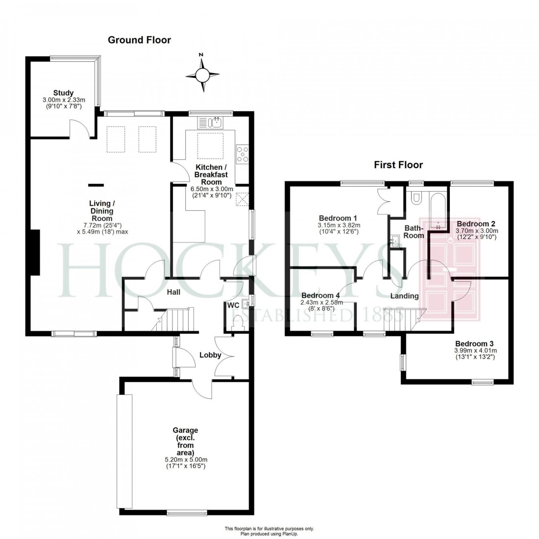Floorplan for Newington, Willingham, CB24