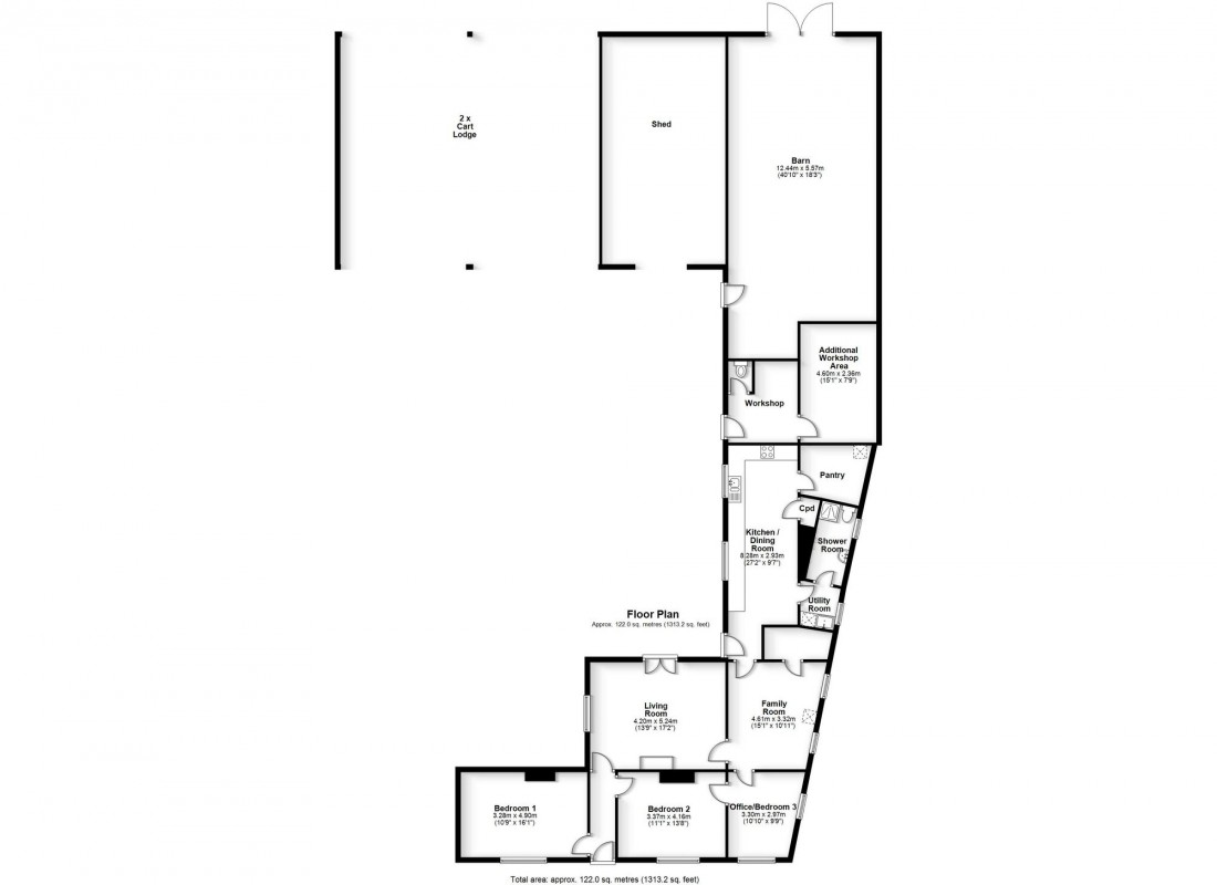 Floorplan for Overcote Road, Over, CB24