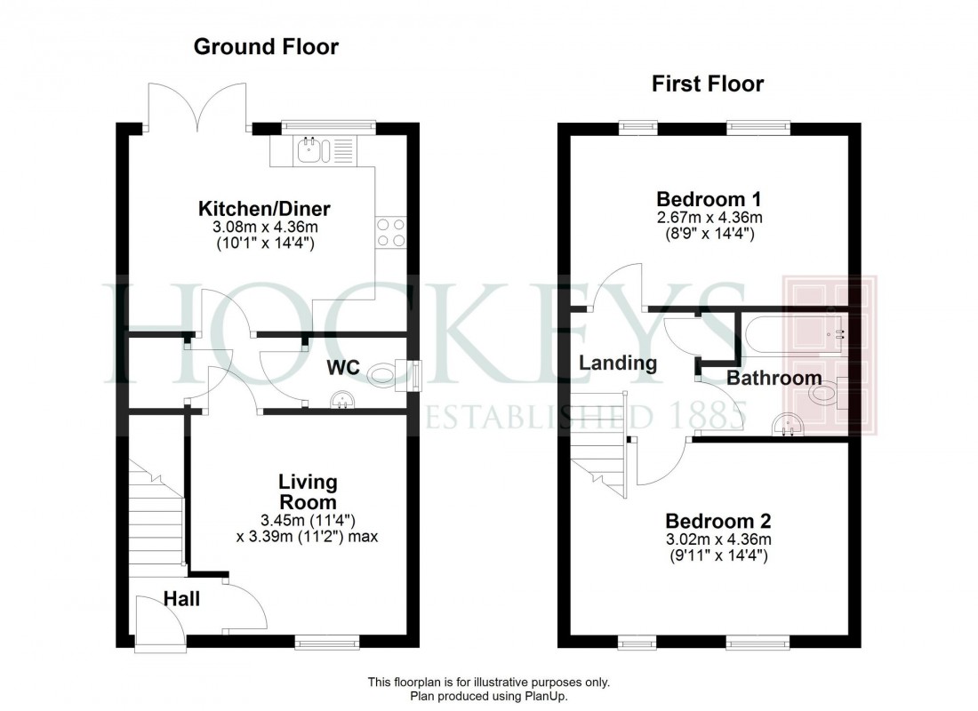 Floorplan for Hazel Field, Willingham, CB24