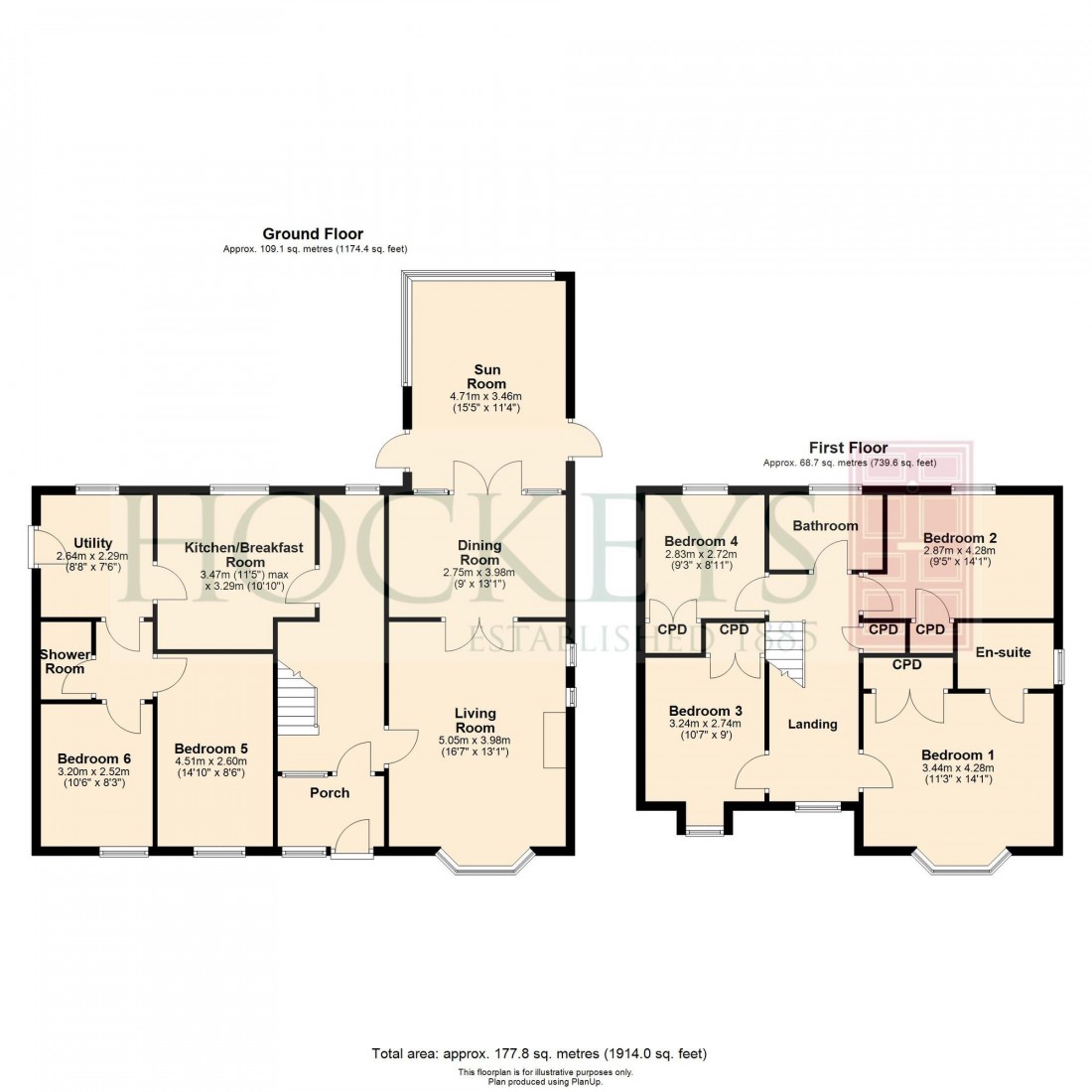 Floorplan for Bosworth Road, Cambridge, CB1