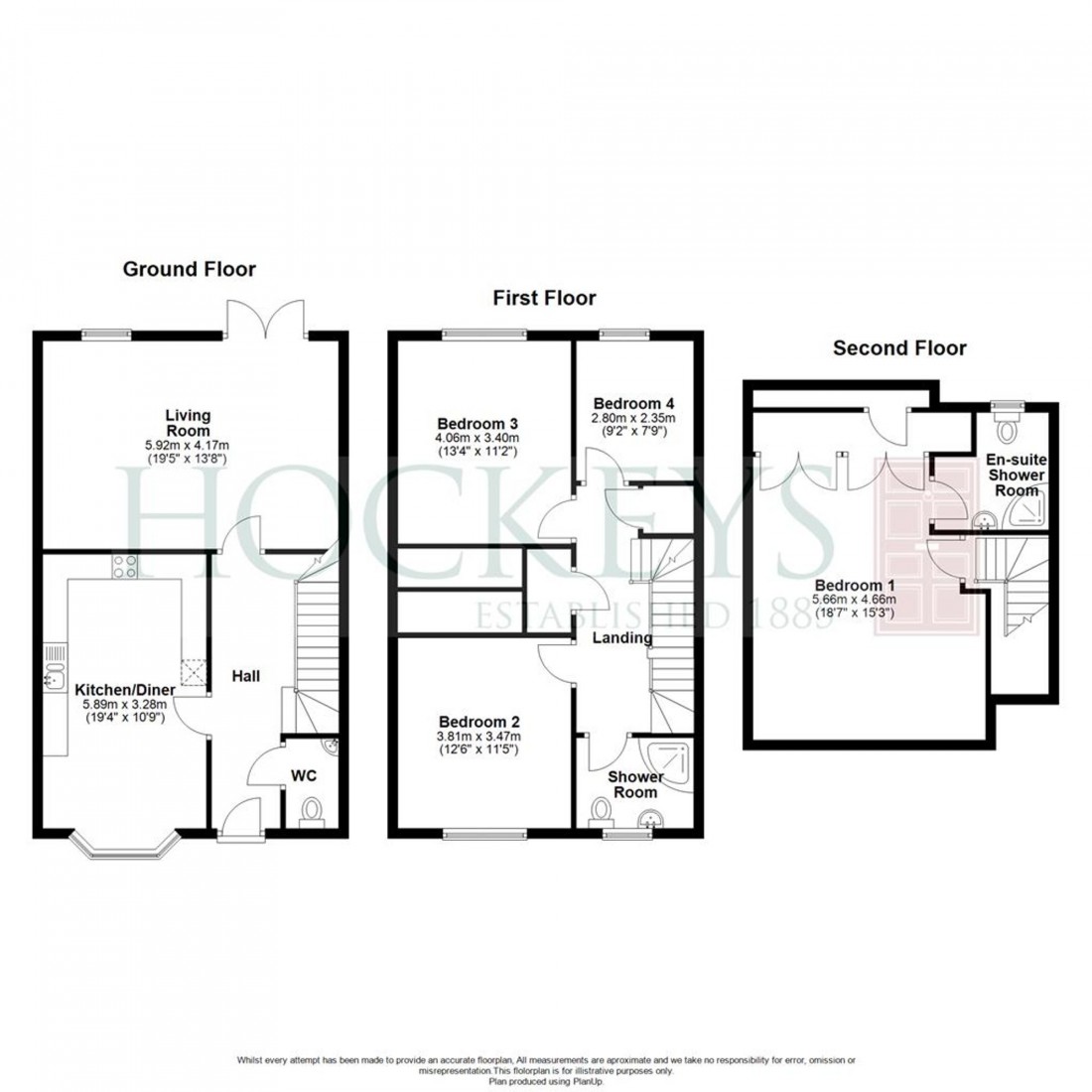 Floorplan for Hampton Close, Fenstanton, PE28