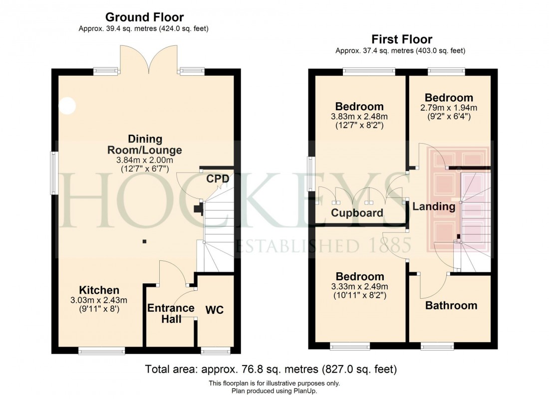 Floorplan for Harvey Way, Waterbeach, CB25