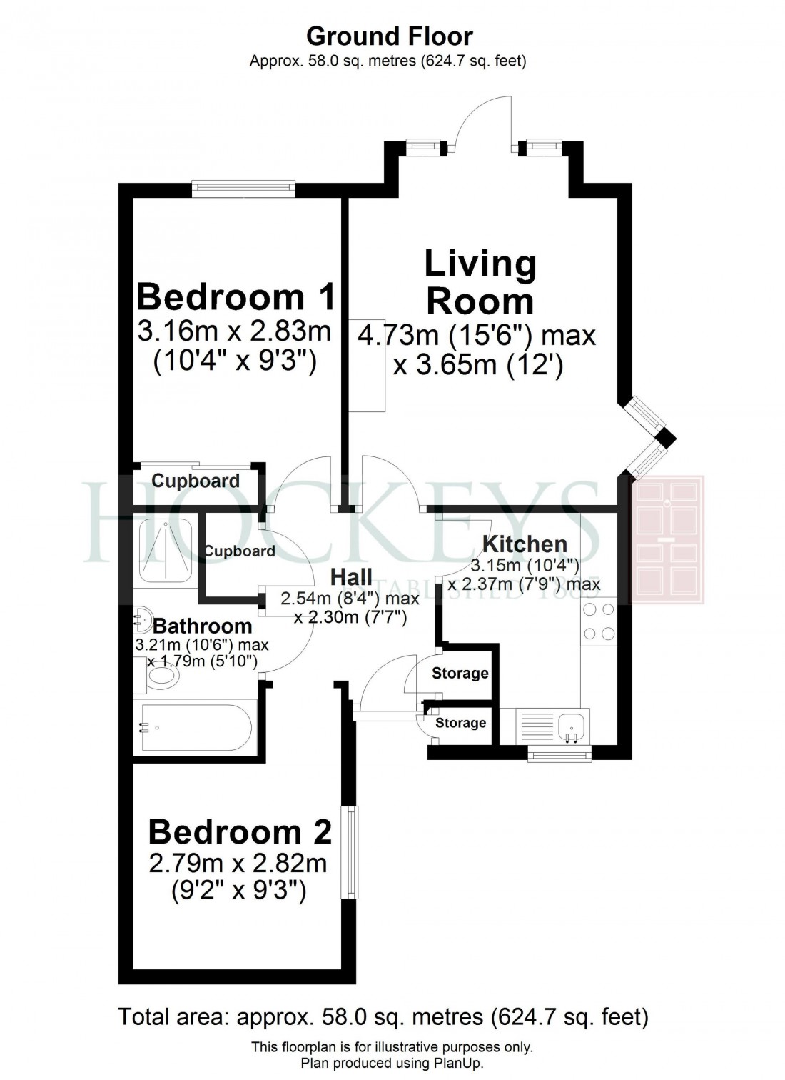 Floorplan for Dovehouse Close, Linton, CB21