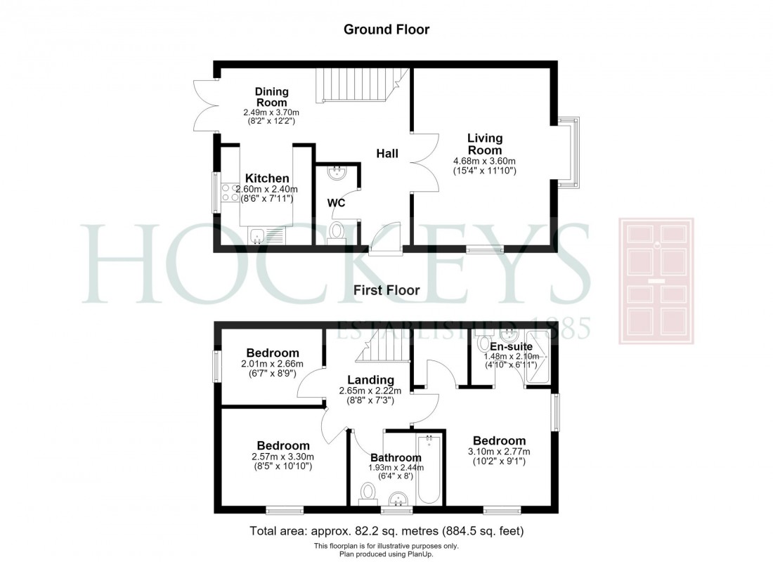Floorplan for Oaklands Drive, Red Lodge, IP28