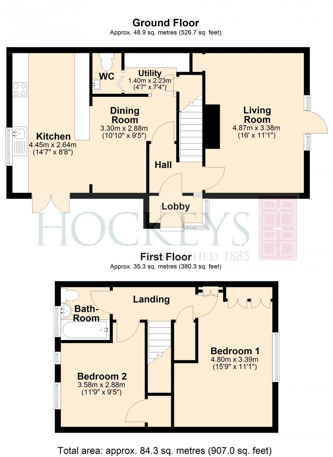 Floorplan for Mere Way, Cambridge, CB4