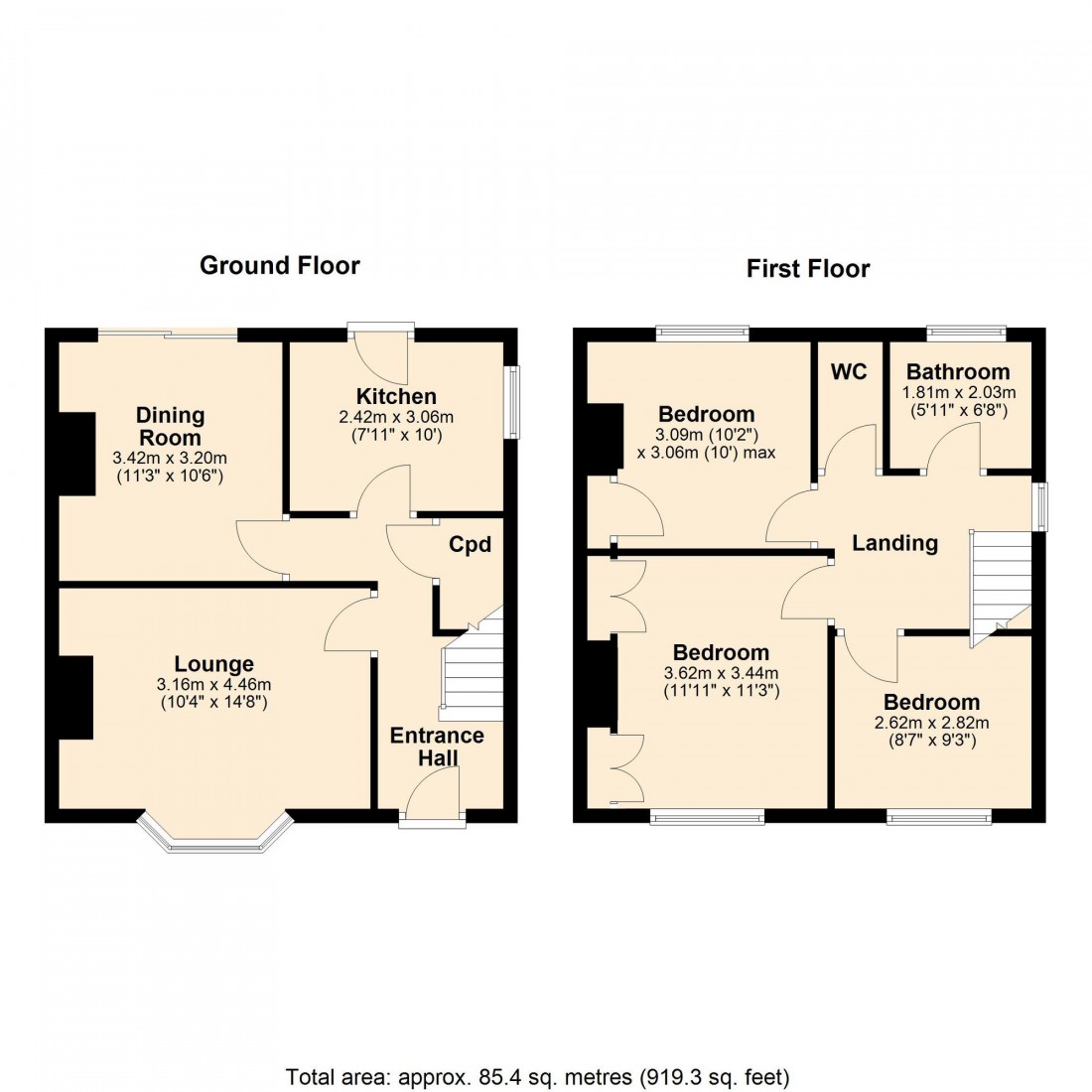 Floorplan for Milton Road, Cambridge, CB4
