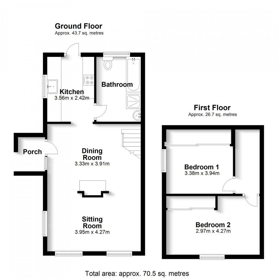 Floorplan for Middle Watch, Swavesey, CB24