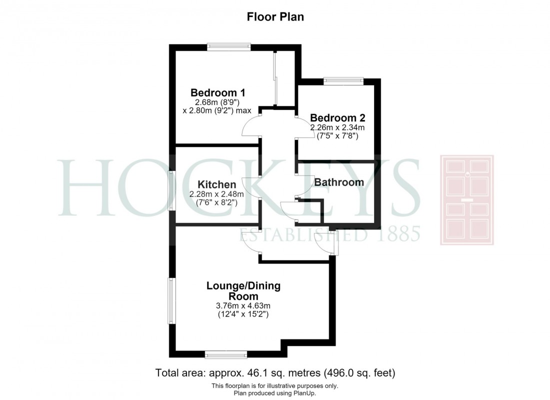 Floorplan for Fennec Close, Cambridge, CB1