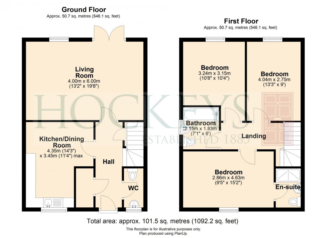 Floorplan for Ash Road, Fordham, CB7