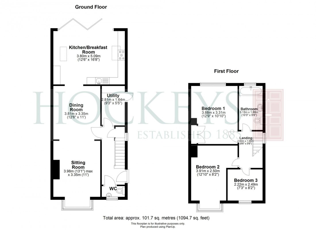 Floorplan for New Cheveley Road, Newmarket, CB8
