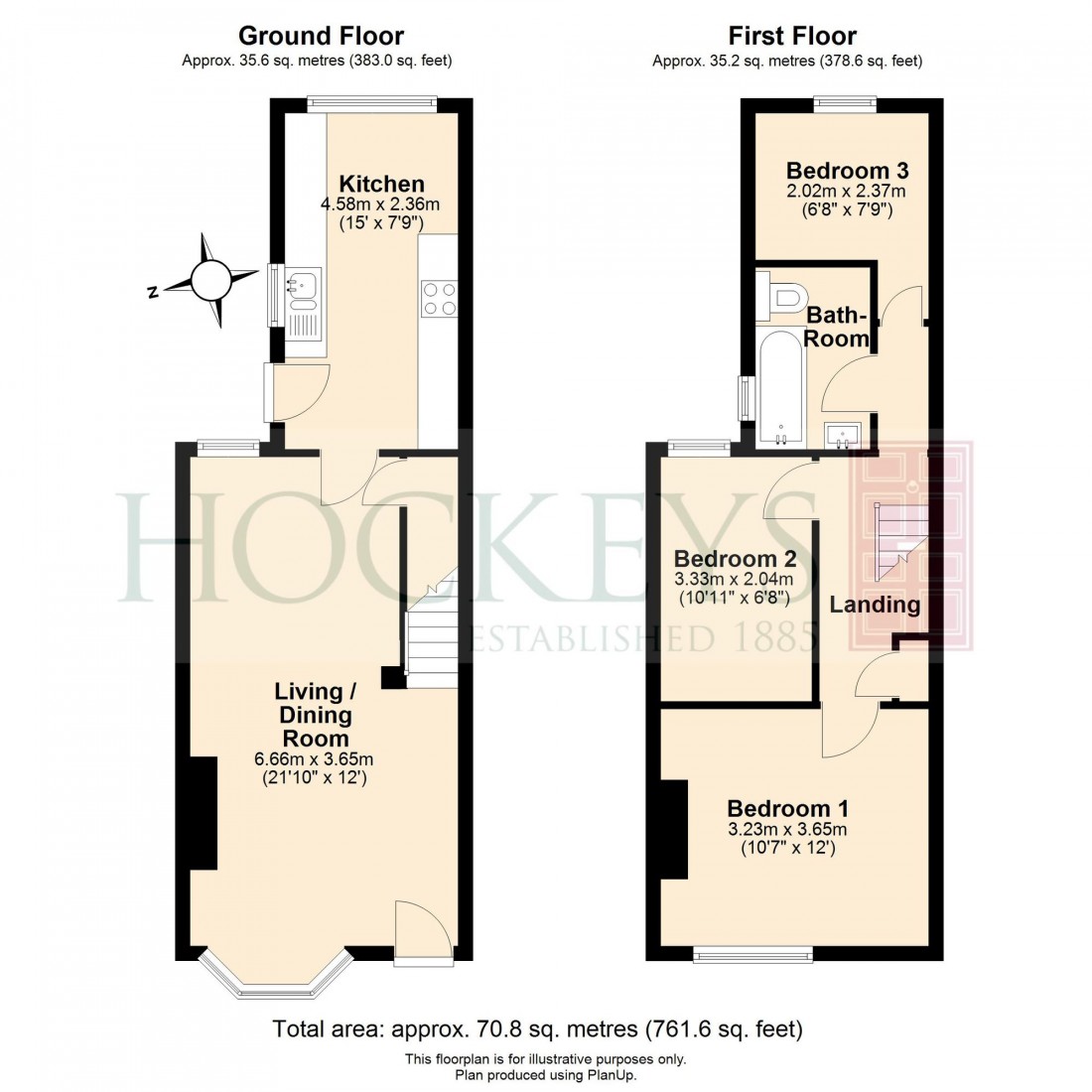 Floorplan for Cowper Road, Cambridge, CB1