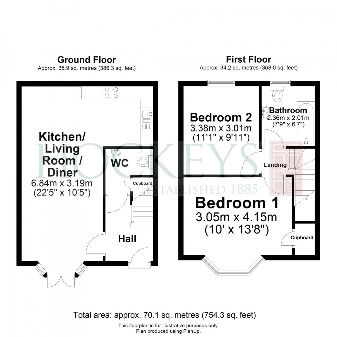 Floorplan for Pedlars Yard, Linton, CB21