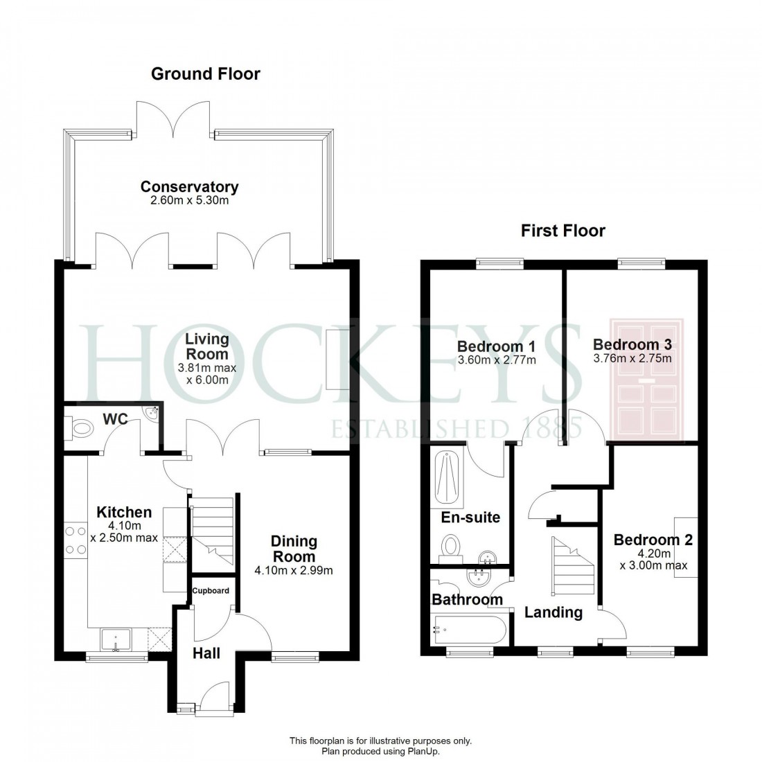 Floorplan for Hollytrees, Bar Hill, CB23