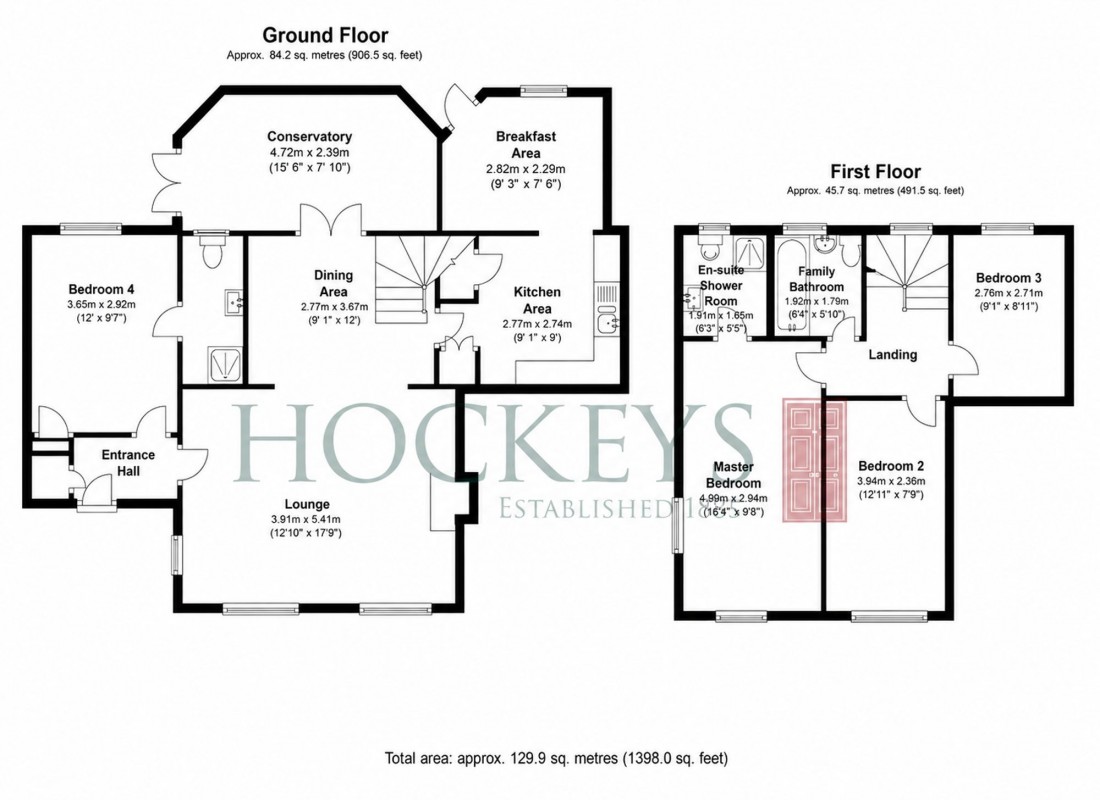 Floorplan for High Street, Over, CB24