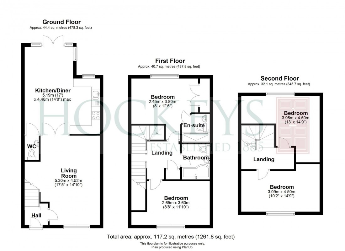 Floorplan for Hardy Close, Longstanton, CB24