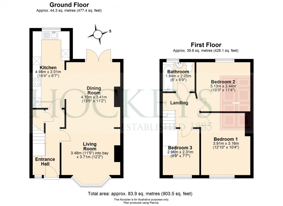 Floorplan for Green End Road, Cambridge, CB4