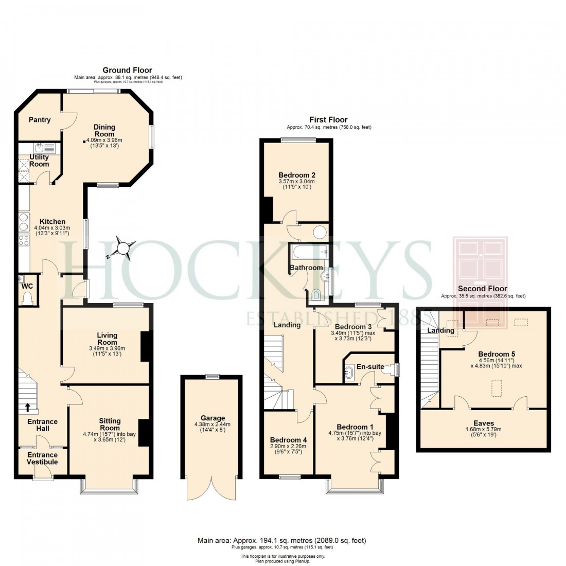 Floorplan for Leys Road, Cambridge, CB4