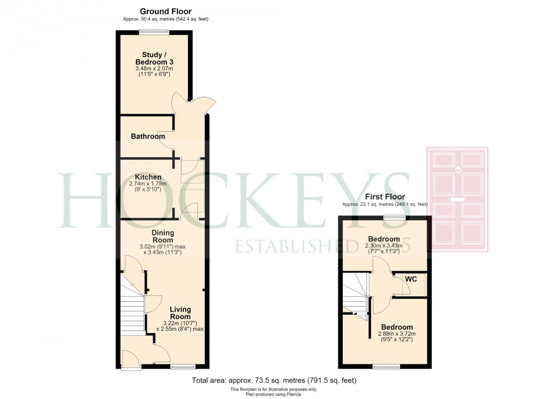Floorplan for Ainsworth Street, Cambridge, CB1