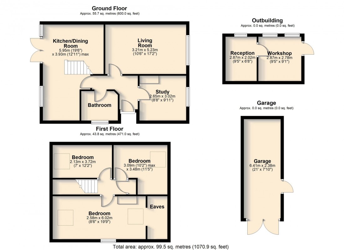 Floorplan for Geoffrey Bishop Avenue, Fulbourn, CB21
