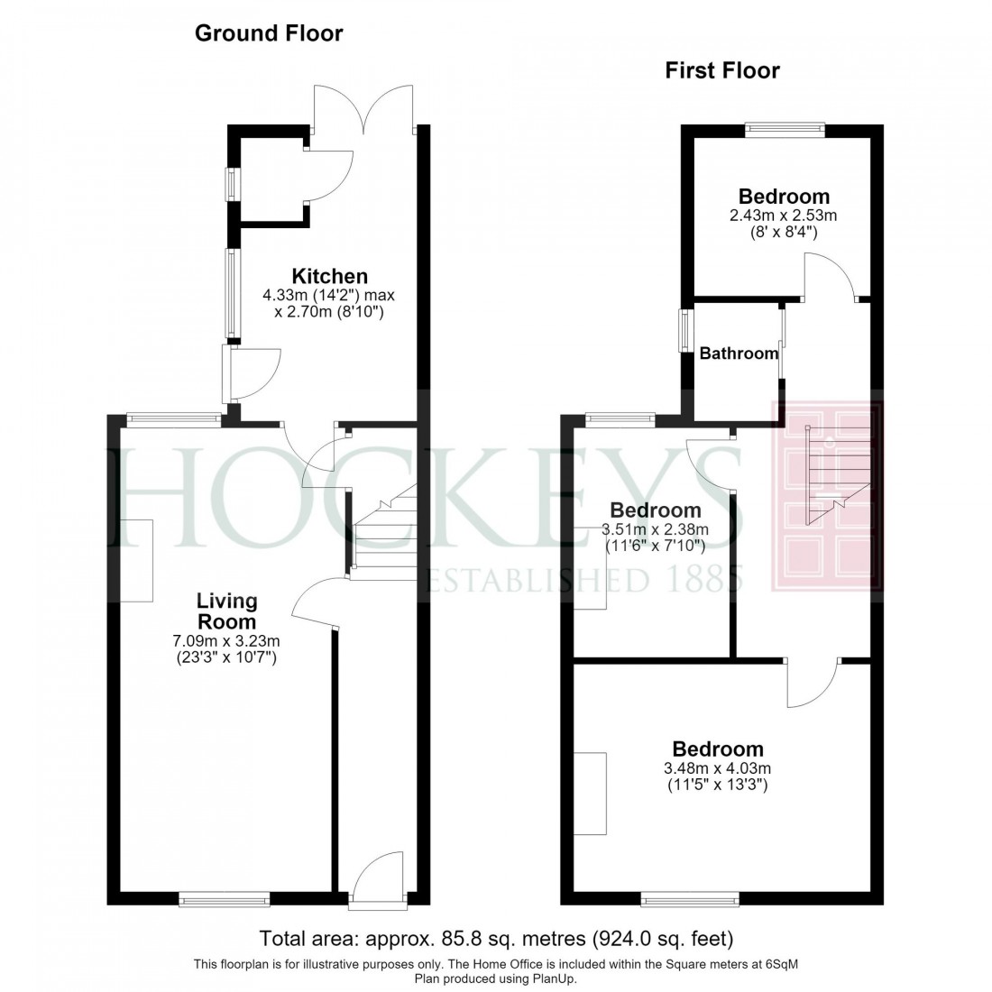 Floorplan for Ross Street, Cambridge, CB1