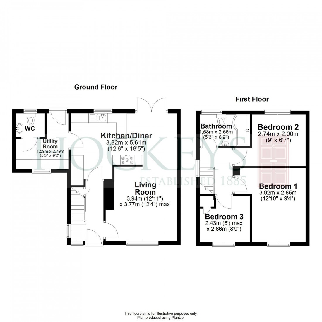 Floorplan for Chalklands, Linton, CB21