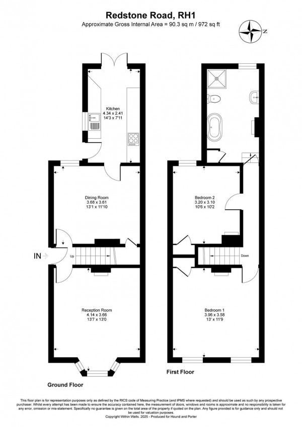 Floorplan for Redstone Road, Redhill, Surrey