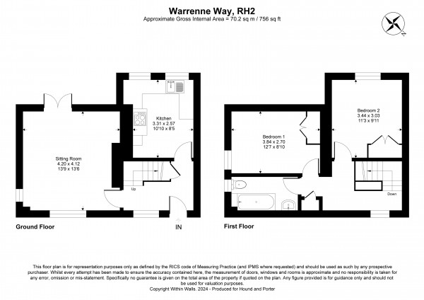 Floorplan for Warrenne Way, Reigate, Surrey
