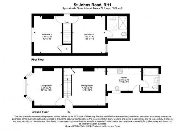 Floorplan for St Johns Road, Redhill, Surrey