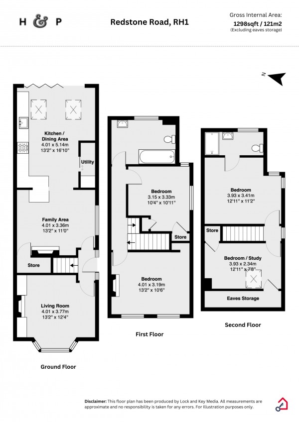 Floorplan for Redstone Road, Redhill, Surrey