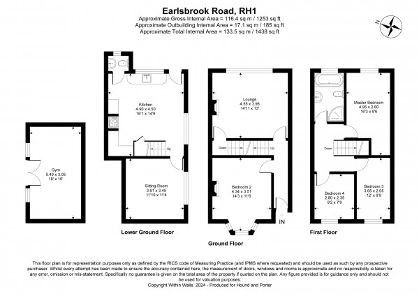 Floorplan for Earlsbrook Road, Redhill, Surrey